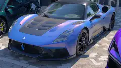 Blue Maserati MC20 GT2 Stradale
