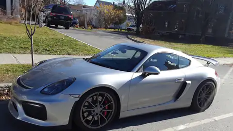 Porsche Cayman GT4 Main Street Saint Johnsbury VT November 2019